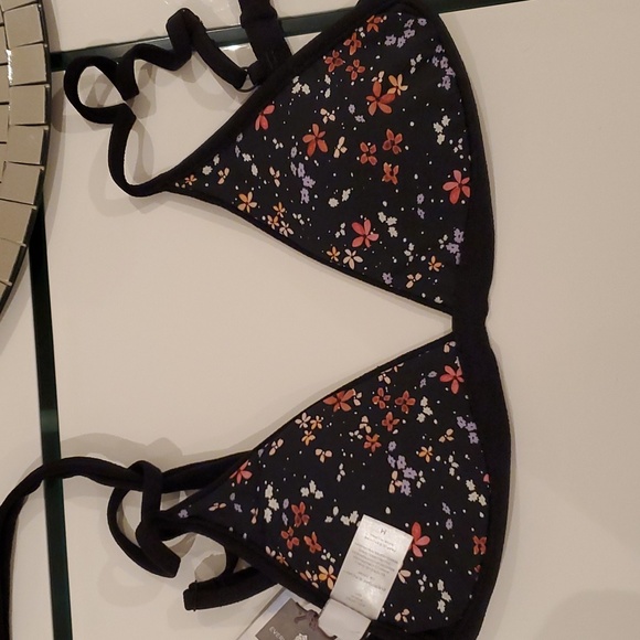 Black Reversible Triangle Bikini Top Everyday Sunday-Black-M - Picture 2 of 6